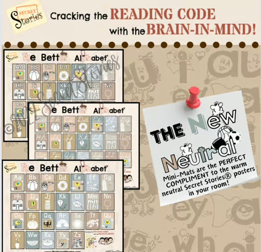 Better Alphabet™ Min-Mats for Student Reference/Folders | Secret Stories®