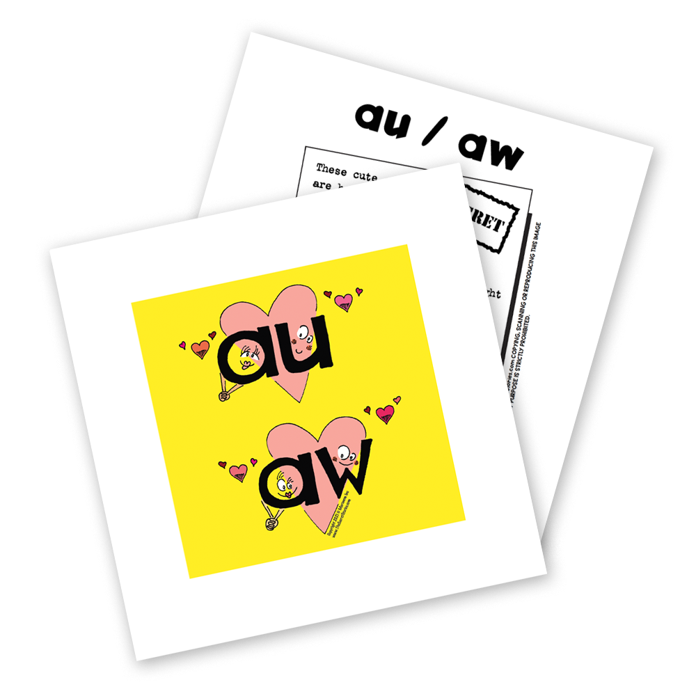 Decorative Bright Phonics Flashcards