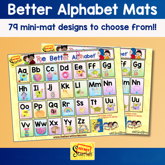 Better Alphabet™ Min-Mats for Student Reference/Folders | Secret Stories®