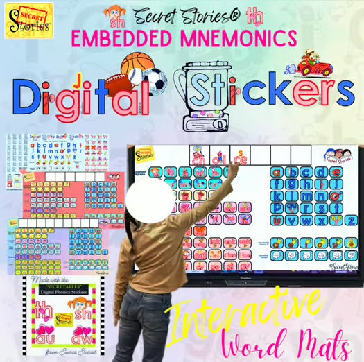 Secret Stories® Interactive Embedded Mnemonics Board w/Digital Phonics Stickers