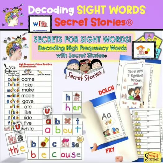 Decoding Sight Words with Phonics Secrets for Reading - Part 1 | Secret Stories®