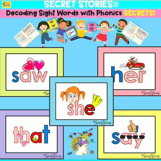 Decoding Sight Words with Phonics Secrets for Reading - Part 1 | Secret Stories®