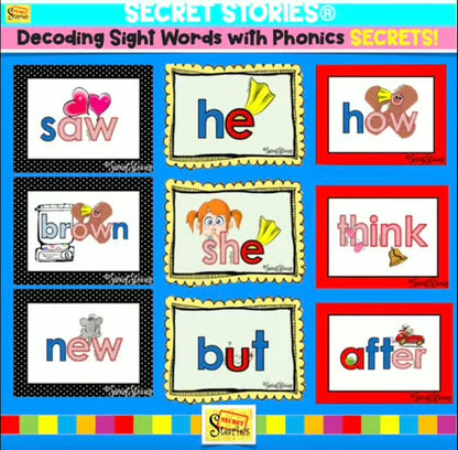 Decoding Sight Words with Phonics Secrets for Reading - Part 1 | Secret Stories®