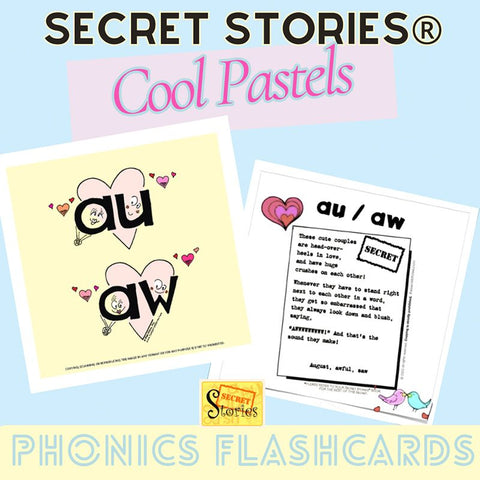 Cool Pastel Phonics Flashcards