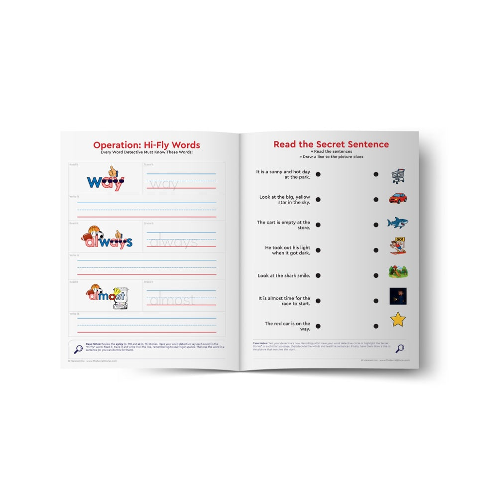 Accelerate Literacy Growth with Secret Stories® Student Workbook – Level 1