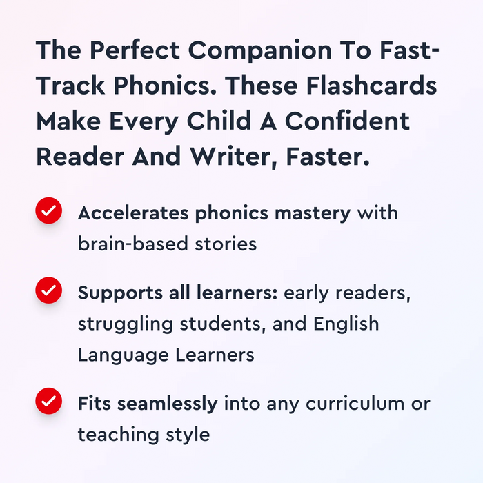 Secret Stories phonics flashcards, additional view