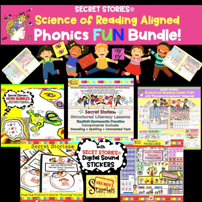 Science Of Reading Phonics Instruction Activity BUNDLE - The Secret Stories