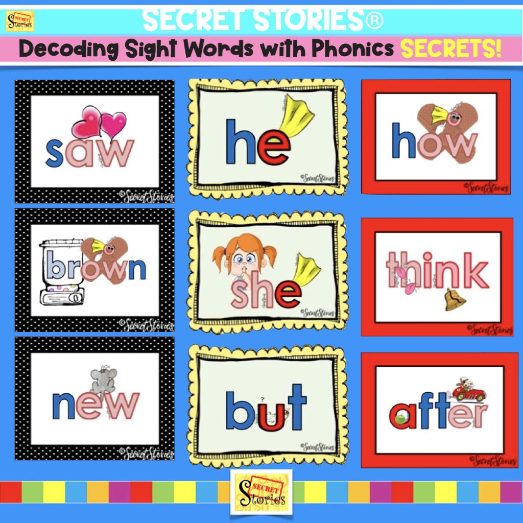 Decoding Sight Words with Phonics Secrets for Reading - The Secret Stories