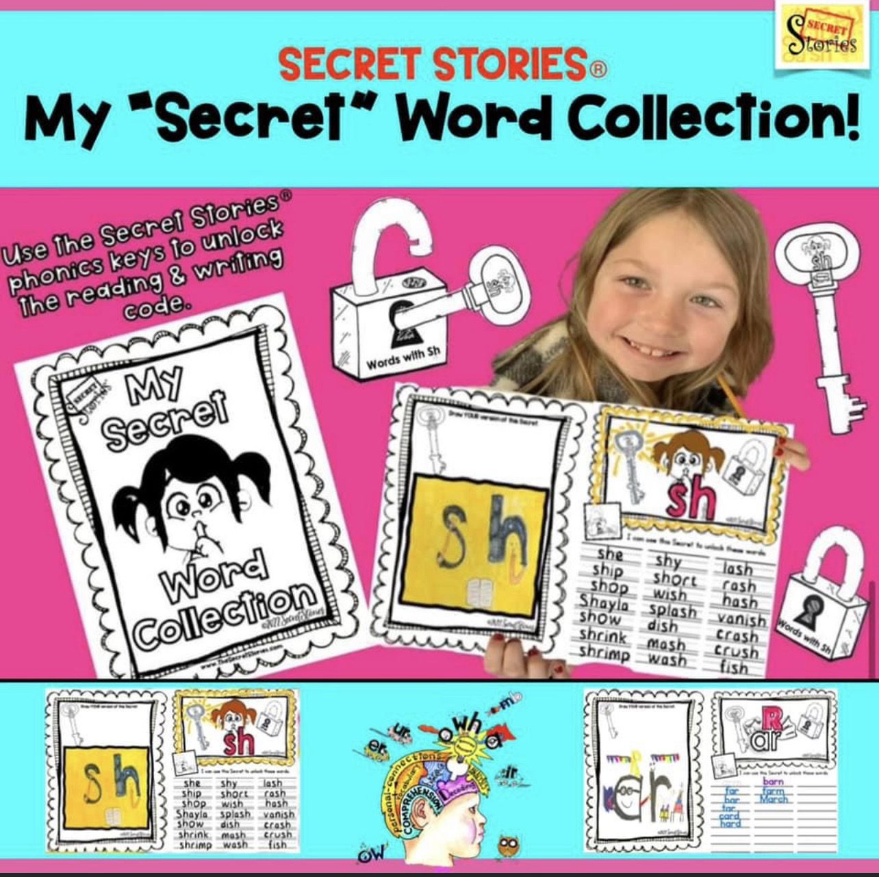 Secret Stories® Phonics Coloring & Word Collection Book - The